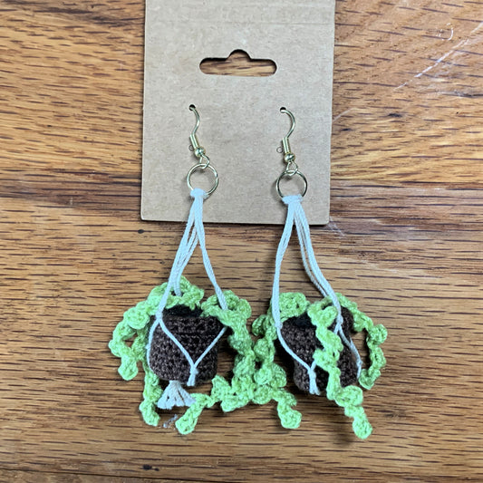 Potted Plant Earrings