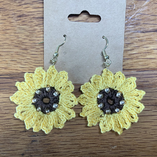 Sunflower Earrings - Fall
